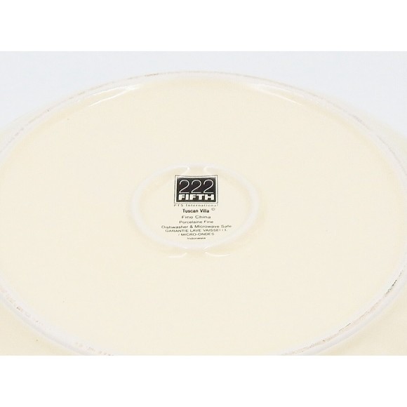 222 Fifth Tuscan Villa Pasta Serving Bowl Large Round 11 Inch - Picture 7 of 13